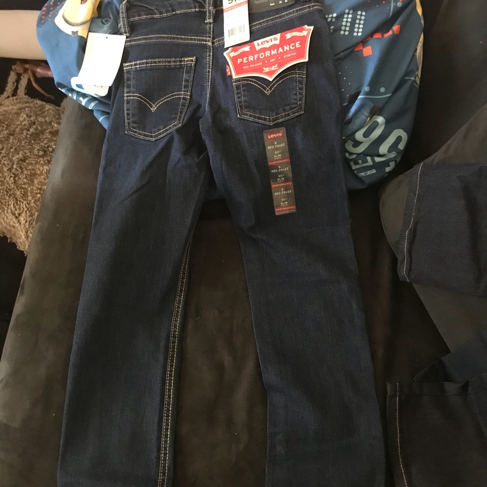 Size 8 boys Levi slim fit jeans